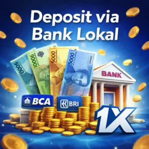 Deposit melalui Bank Lokal di Aplikasi 1xBet